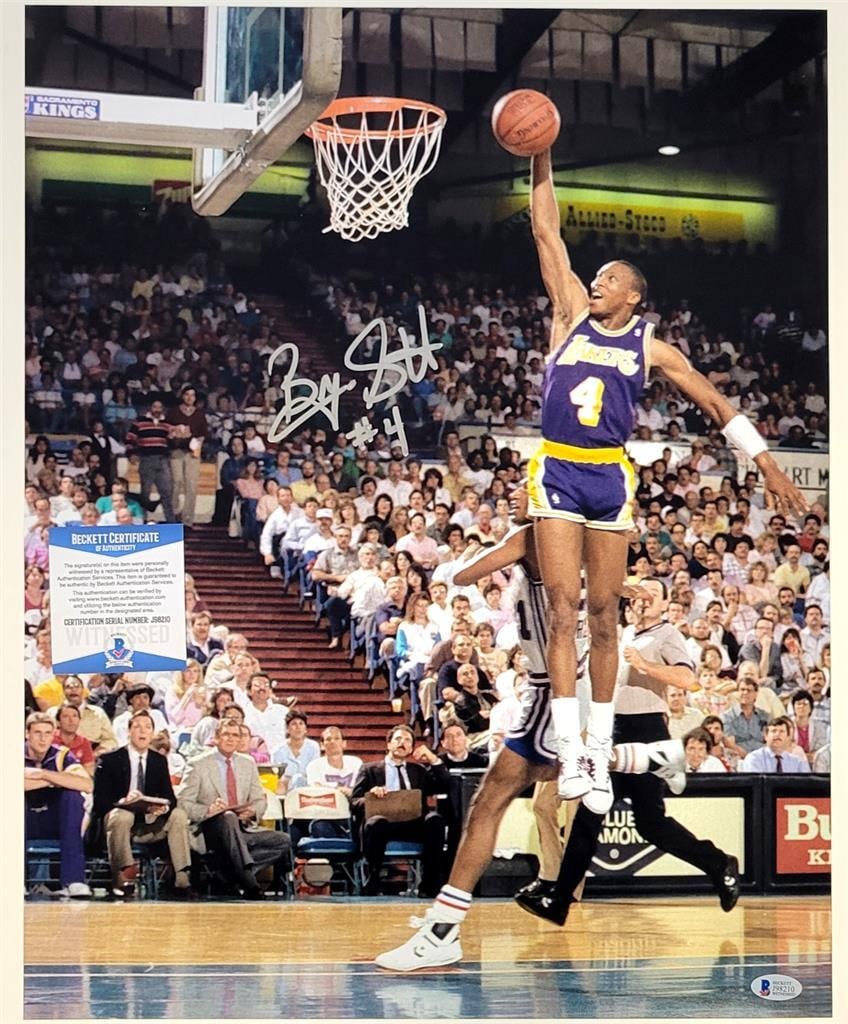 Byron Scott Signed 16x20 Los Angeles Lakers Photo BAS Authenticated (1 of 3)