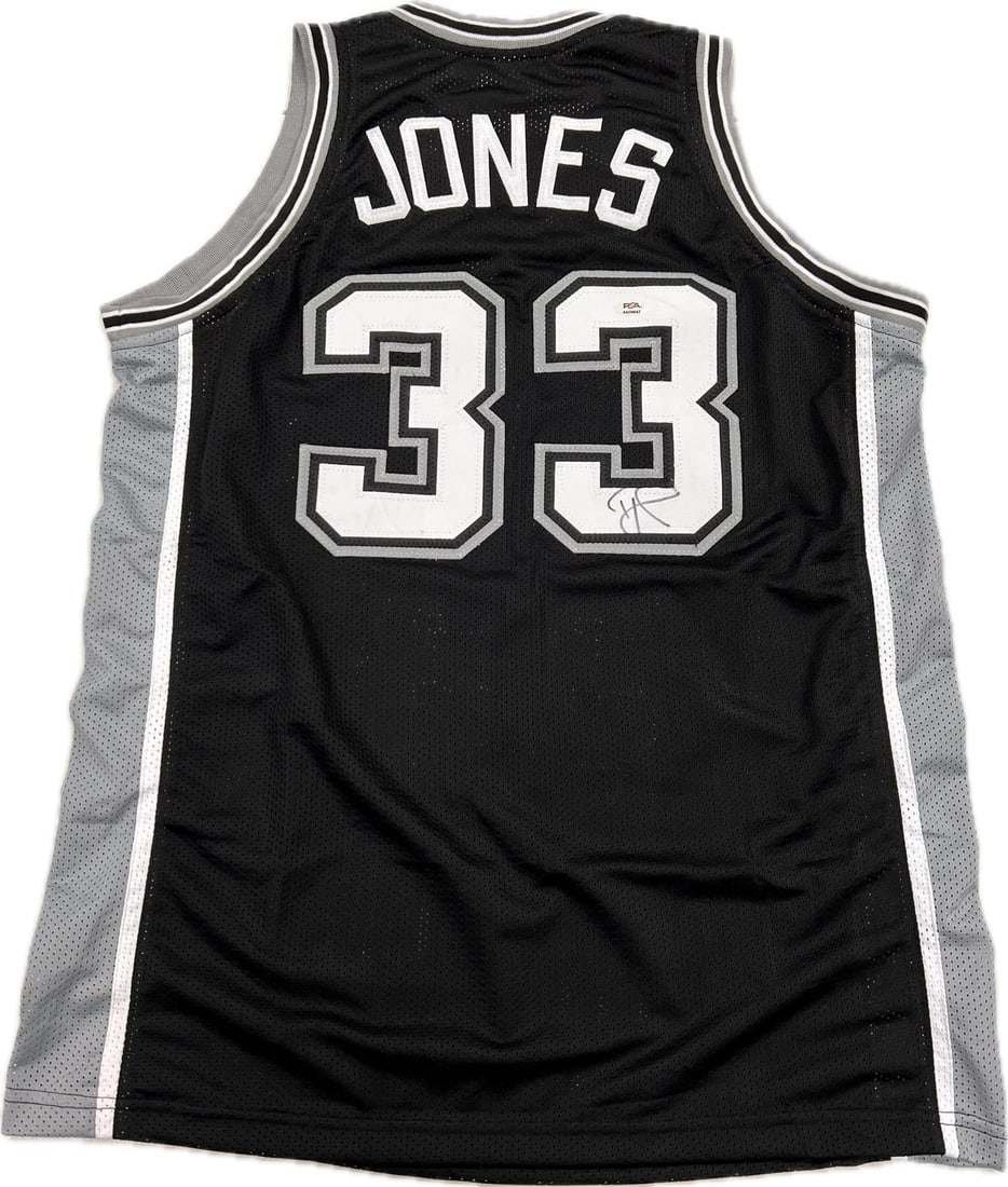 Tre Jones Autographed San Antonio Spurs Jersey PSA/DNA Authentic (1 of 2)
