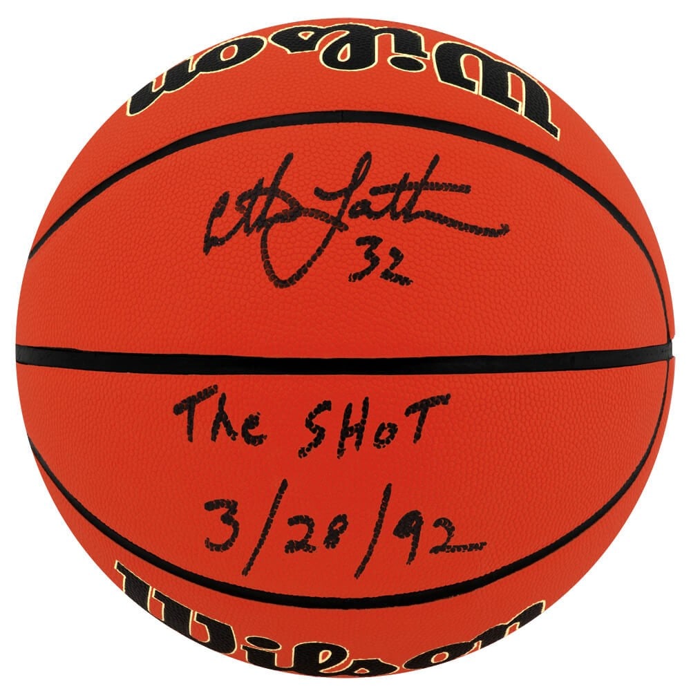Christian Laettner Signed Wilson NCAA Legends Basketball with The Shot Inscription (1 of 1)