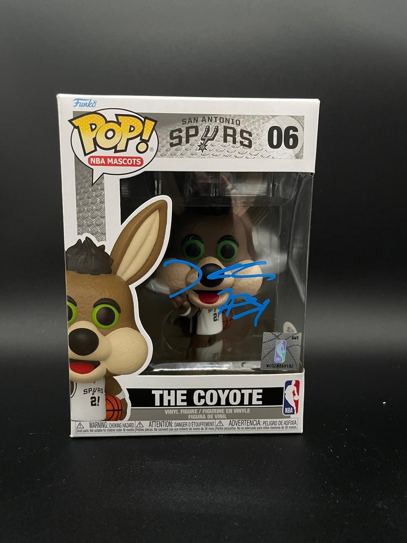 PSA DNA Encapsulated Coyote Funko Pop Signed by Keita Bates Diop (1 of 2)