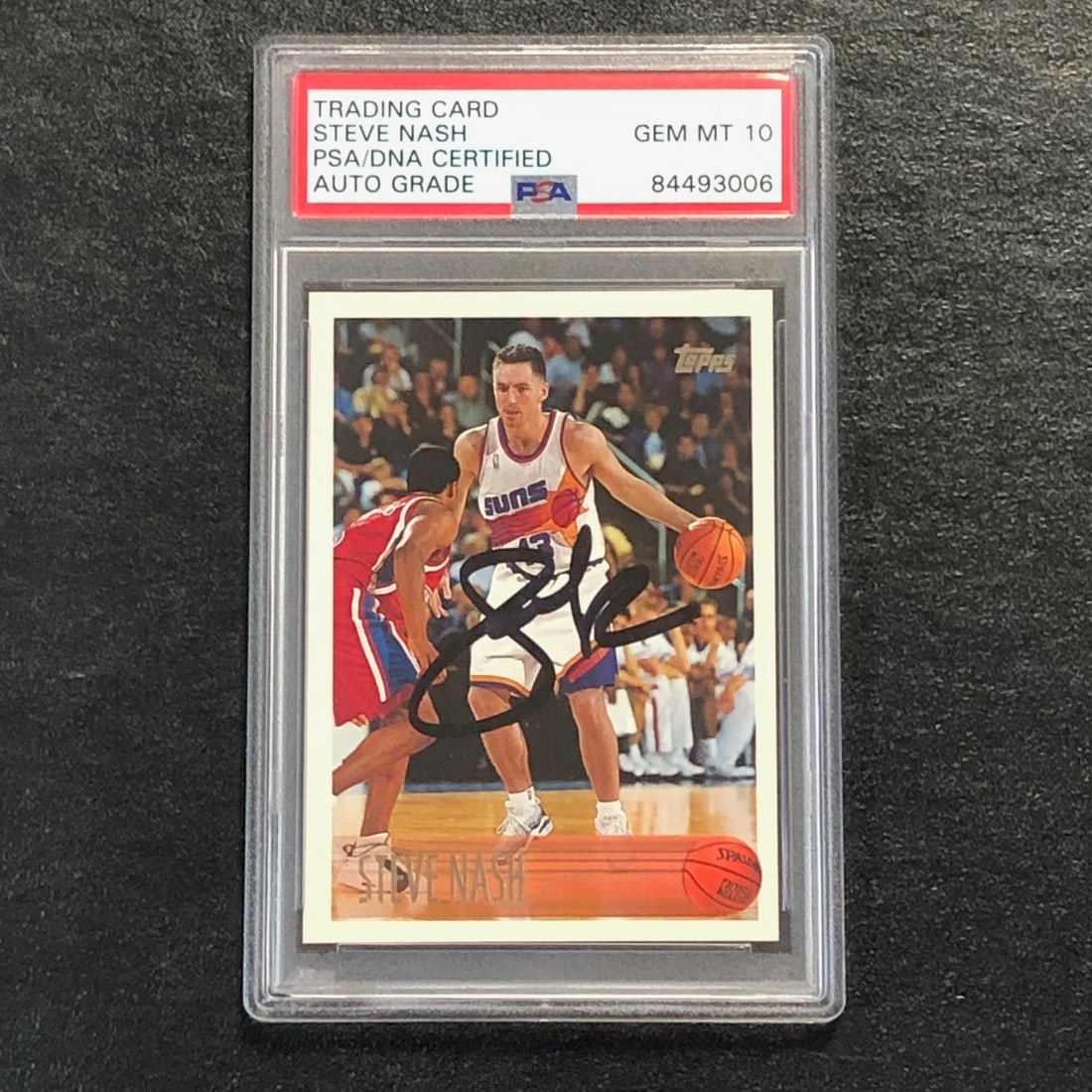 Steve Nash PSA Autographed 1996-97 Topps #182 Suns Card (1 of 2)