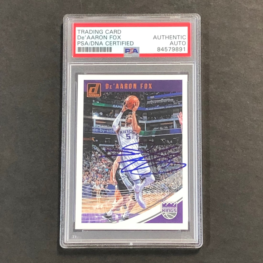 PSA 10 De'Aaron Fox autographed Panini Donruss Kings card #51 (1 of 2)
