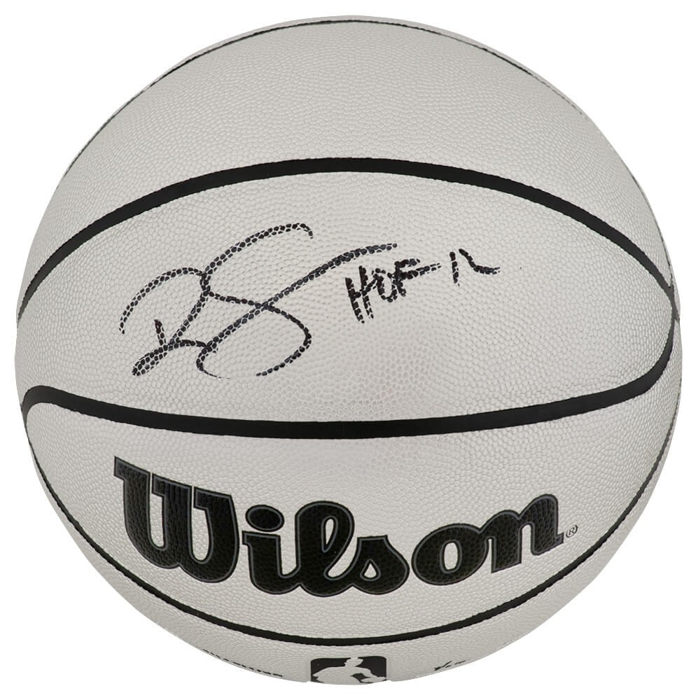 Wilson NBA Silver Basketball Signed by Ralph Sampson with HOF 12 Inscription and COA: Wilson NBA Silver Basketball Signed by Ralph Sampson with HOF 12 Inscription and COA This Wilson silver full size NBA basketball is personally signed by Ralph Sampson and features the 'HOF 12' inscrip