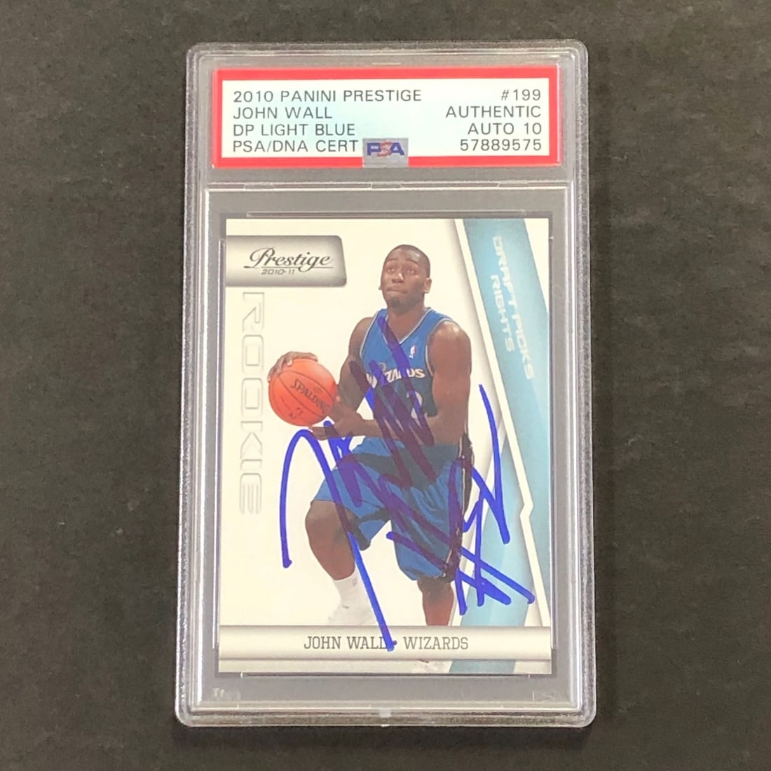 2010-11 Panini Prestige #199 John Wall Signed Card PSA Authenticated Wizards: 2010-11 Panini Prestige #199 John Wall Signed Card PSA Authenticated Wizards This is a 2010-11 Panini Prestige #199 basketball card featuring the signature of John Wall, a prominent player for the Was