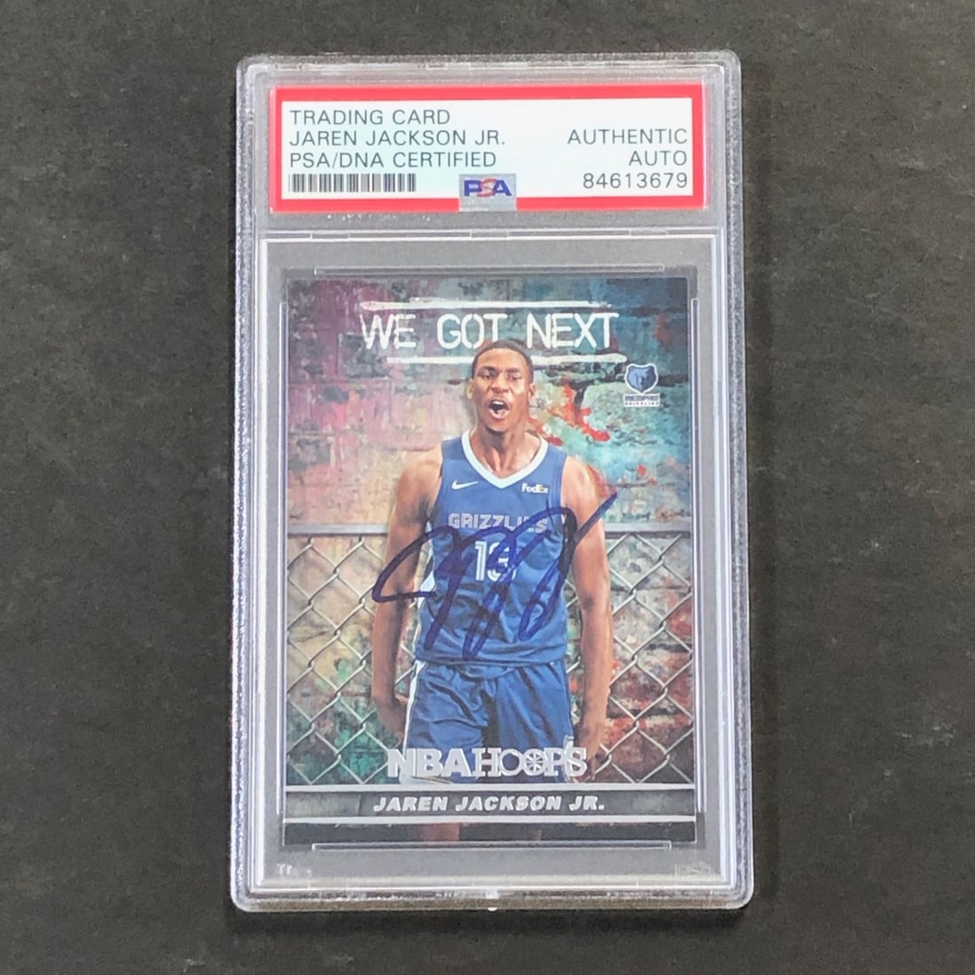 Jaren Jackson Jr. signed NBA Hoops We Got Next PSA slab card (1 of 2)