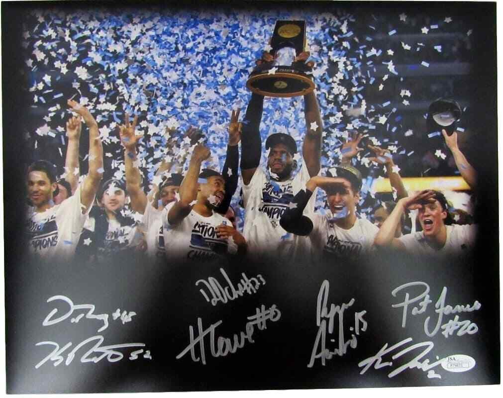 2016 Villanova Champs Signed Photo 11x14 JSA Authenticated by 7 Players: 2016 Villanova Champs Signed Photo 11x14 JSA Authenticated by 7 Players Celebrate the 2016 Villanova Wildcats' National Championship with this authentic signed 11x14 inch photo. This stunning piece fe