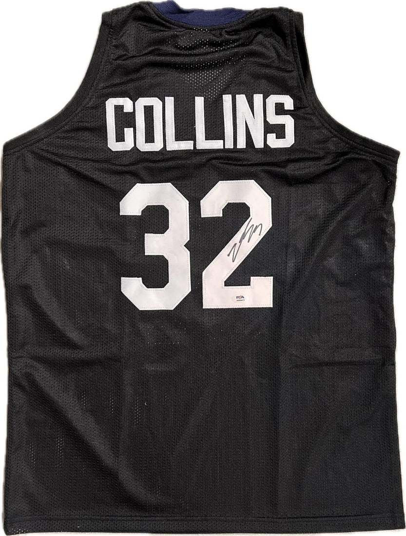 Zach Collins Autographed Jersey PSA/DNA Gonzaga Bulldogs Basketball: Zach Collins Autographed Jersey PSA/DNA Gonzaga Bulldogs Basketball This authentic stitched jersey is autographed by Zach Collins, a notable player for the Gonzaga Bulldogs. The signature has been ver