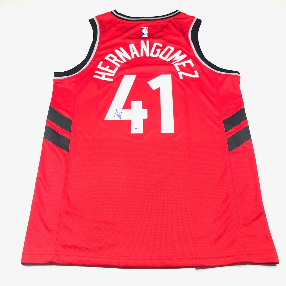 Autographed Toronto Raptors stitched jersey PSA DNA Juancho Hernangomez (1 of 2)