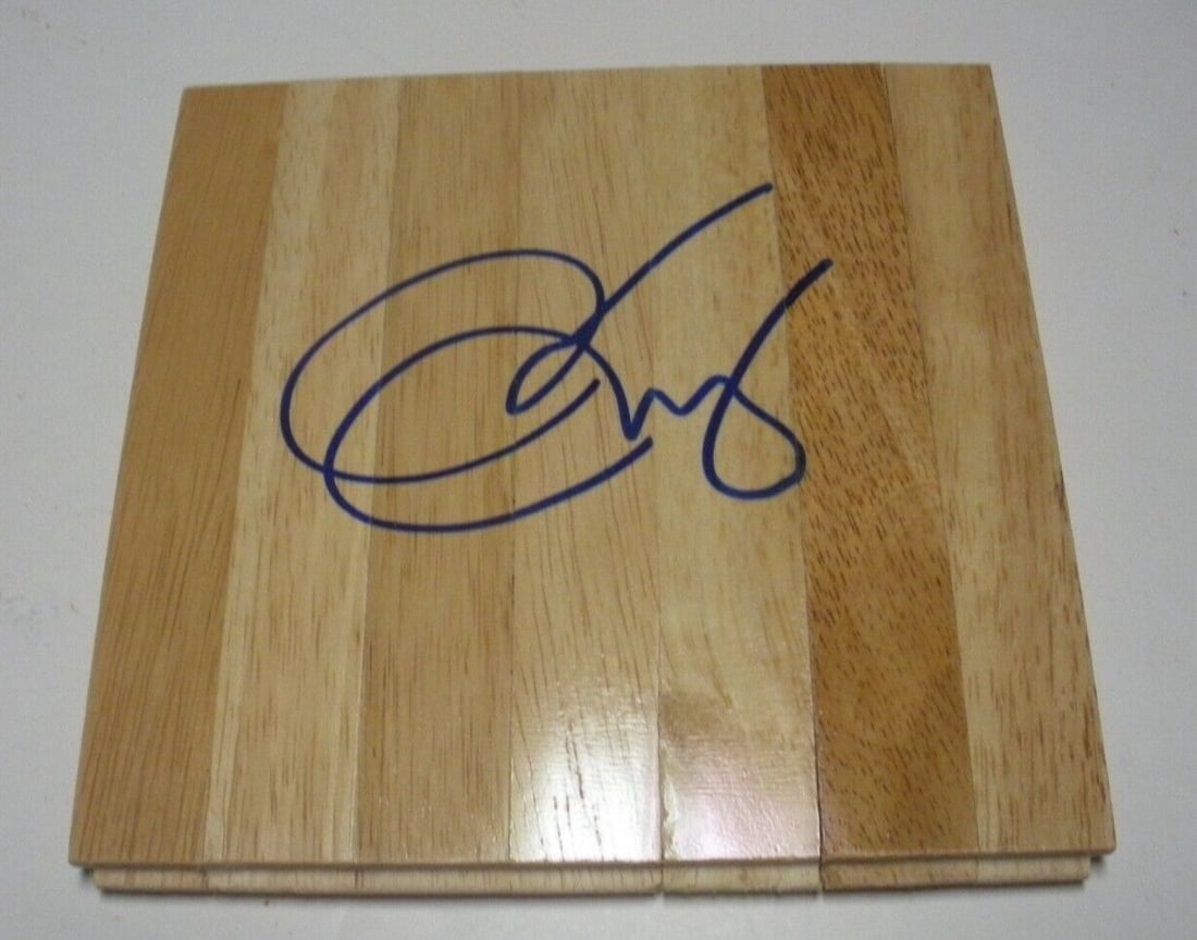Pat Riley Signed 6x6 NBA Floorboard With COA Hall of Fame Lakers Heat (1 of 1)