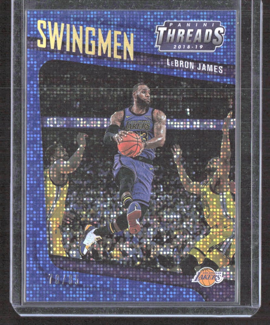 LeBron James 2018-19 Panini Threads Blue #2 Basketball Card /85 (1 of 2)