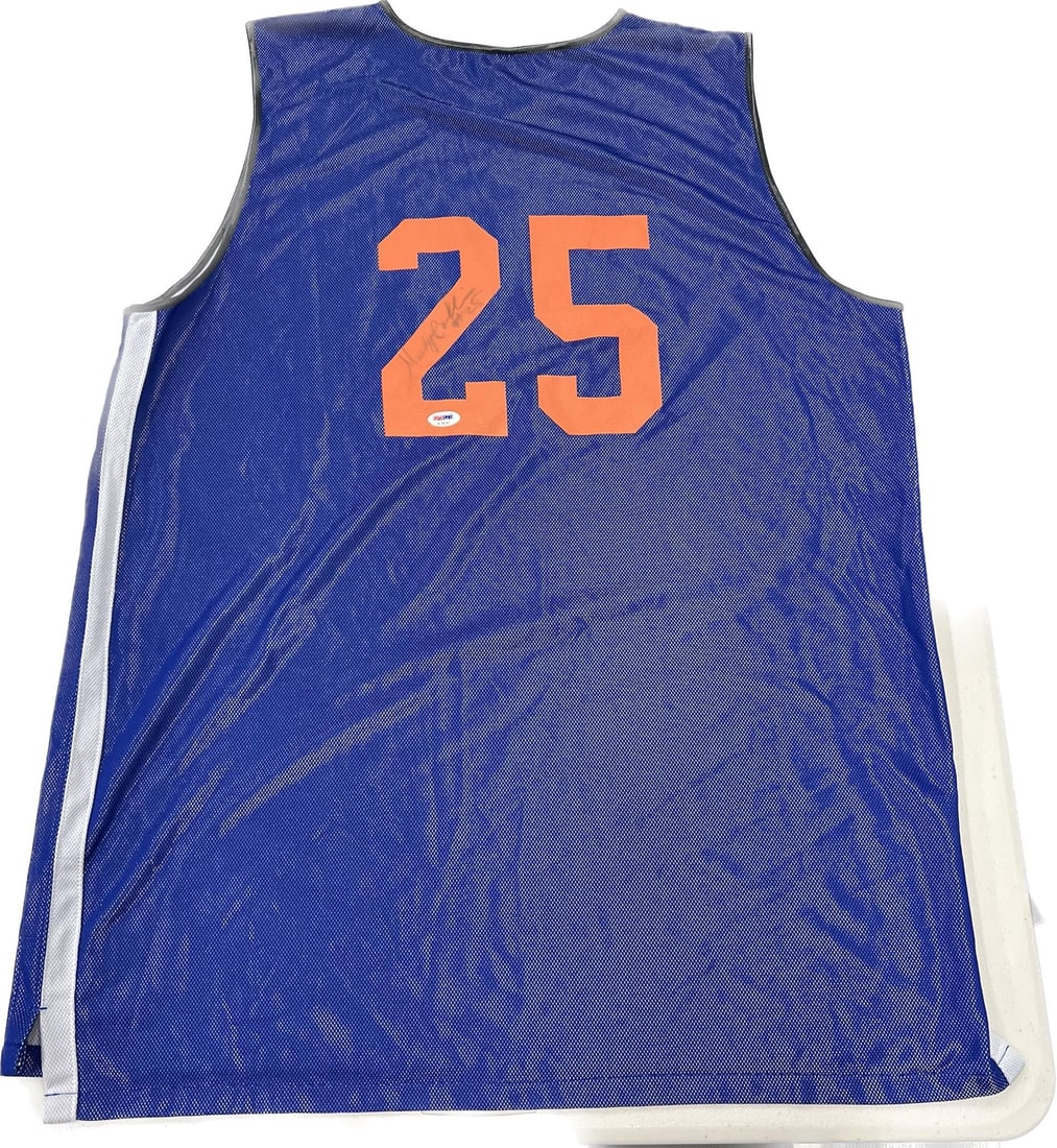 PSA DNA autographed Mardy Collins New York Knicks stitched jersey: PSA DNA autographed Mardy Collins New York Knicks stitched jersey This is a stitched New York Knicks jersey autographed by Mardy Collins. The autograph has been authenticated by PSA/DNA. The jersey is