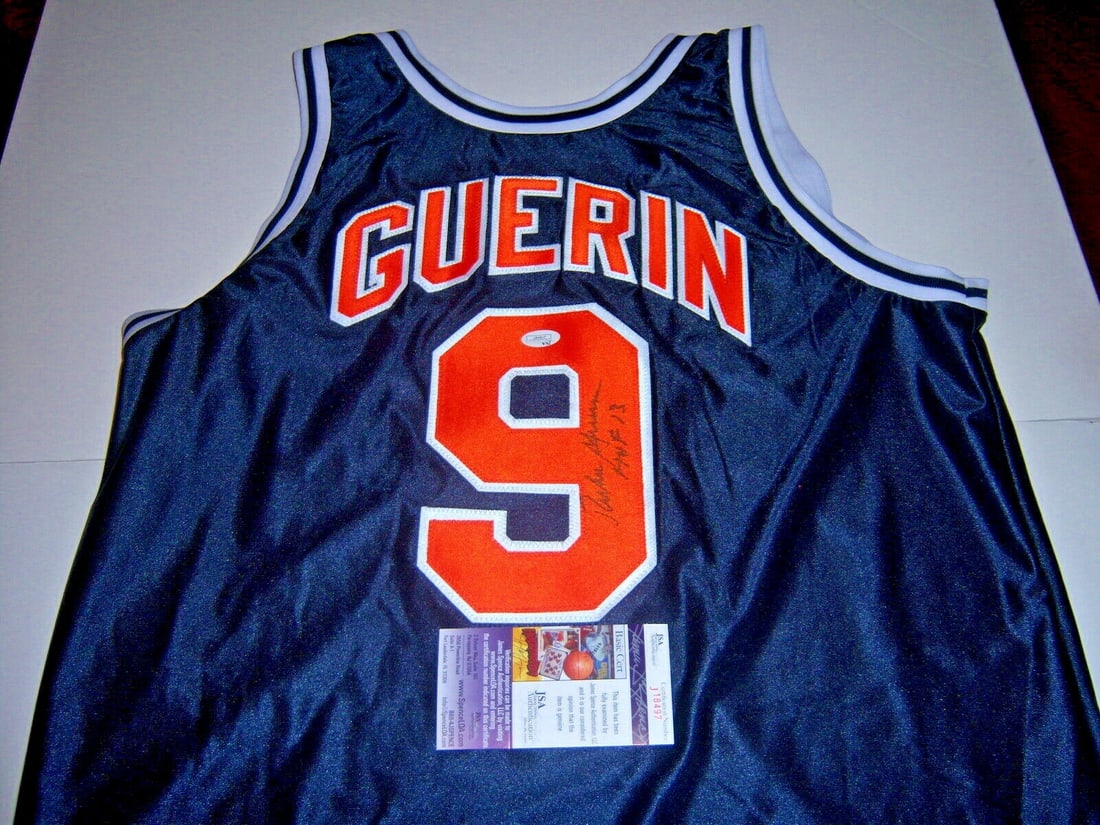 Richie Guerin Autographed Jersey with JSA COA Hall of Fame 2013 (1 of 2)
