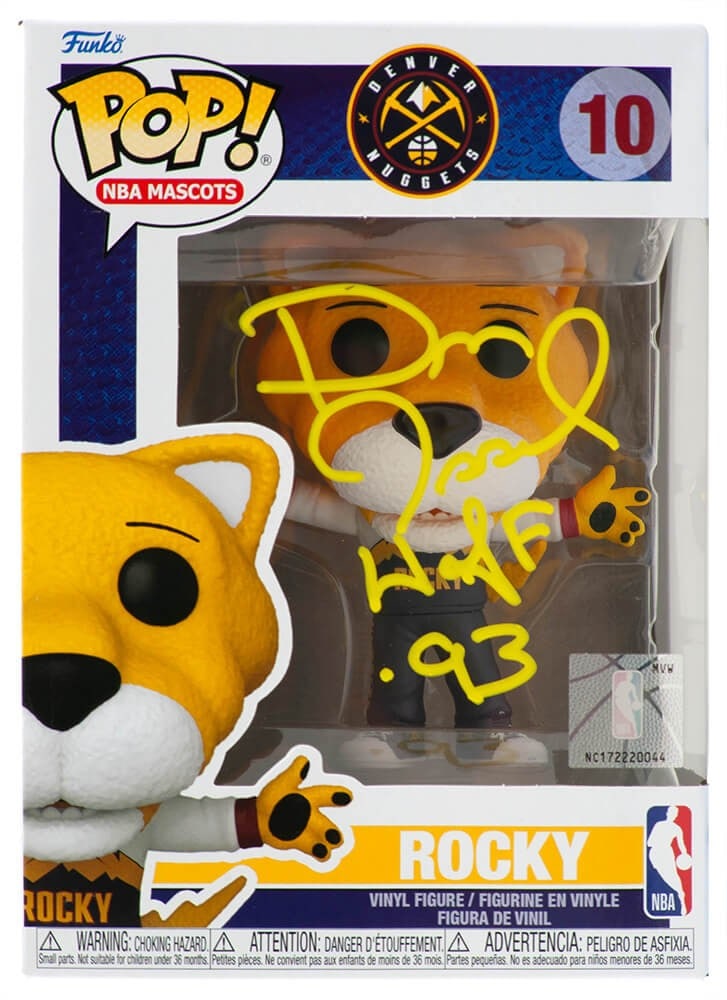 Dan Issel autographed Nuggets Rocky Funko Pop #10 HOF 93 COA (1 of 1)
