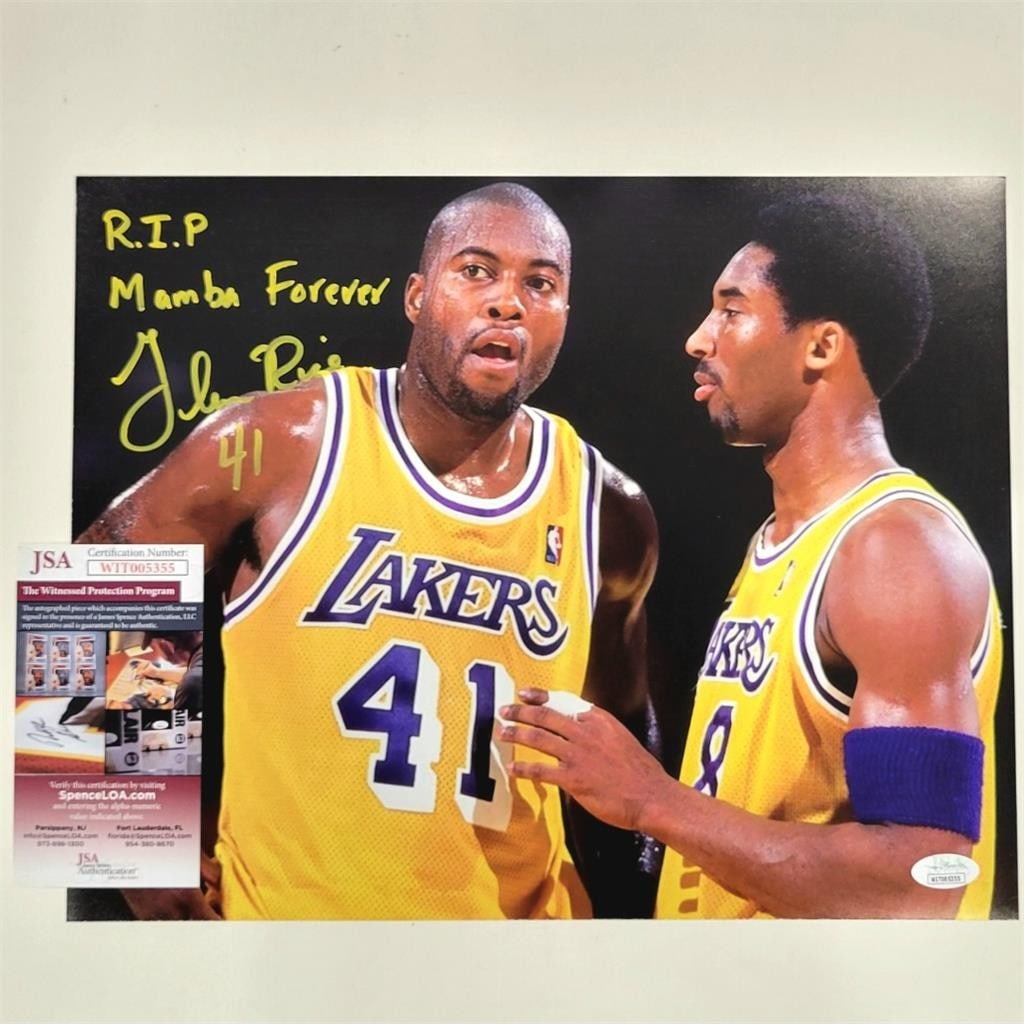 Glen Rice Signed 11x14 Lakers Photo RIP Mamba Forever JSA COA (1 of 3)