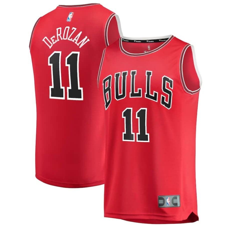 DeMar DeRozan Chicago Bulls Red Fanatics Fastbreak NBA Jersey XL: DeMar DeRozan Chicago Bulls Red Fanatics Fastbreak NBA Jersey XL Show your support for the Chicago Bulls with this DeMar DeRozan red Fanatics Fastbreak NBA basketball replica jersey. Designed in adult