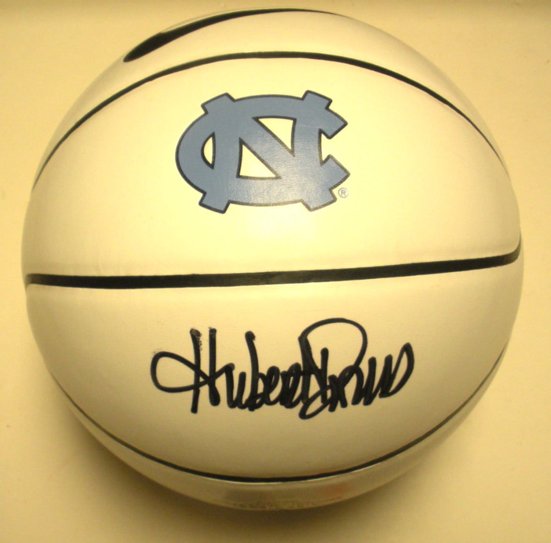 Signed Hubert Davis Tar Heels basketball with Beckett COA (1 of 2)