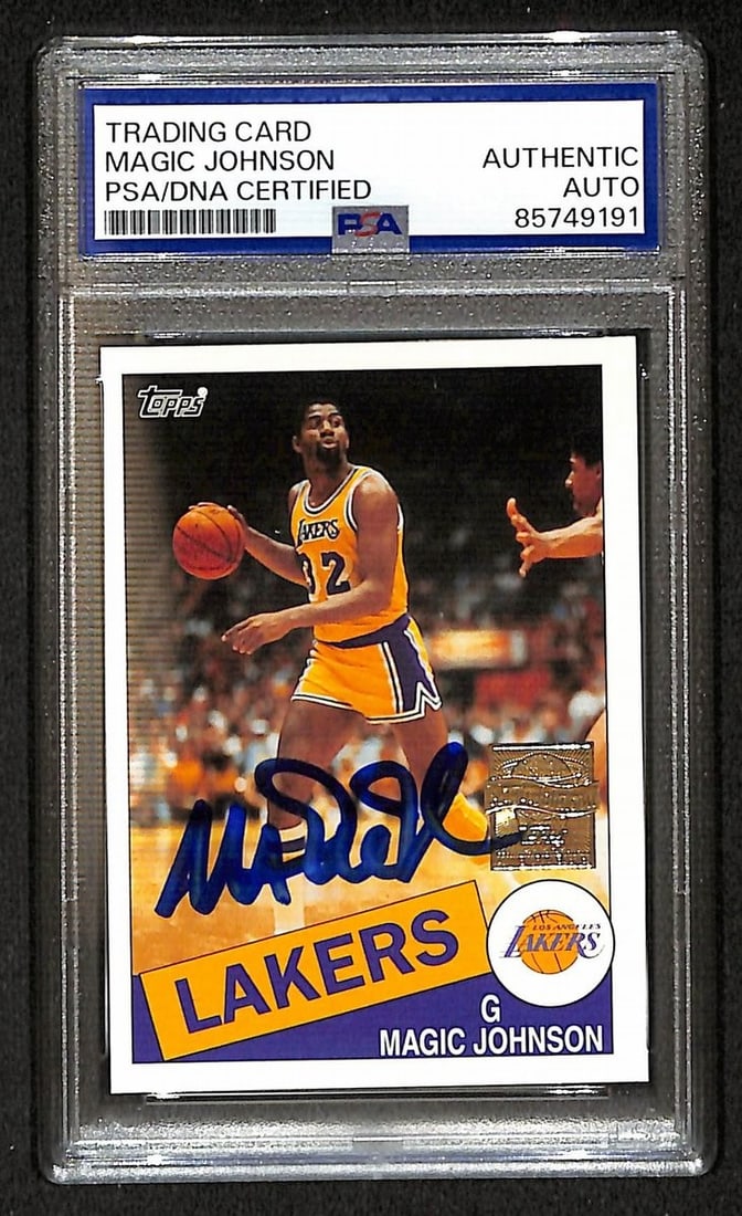 PSA DNA Authenticated Magic Johnson 2000-01 Topps Autographed Basketball Card MJ3 (1 of 2)