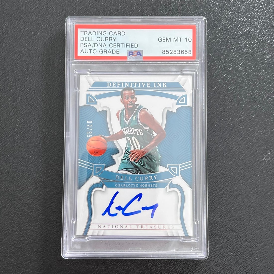 2022-23 Panini National Treasures Dell Curry Signed Card PSA/DNA (1 of 2)