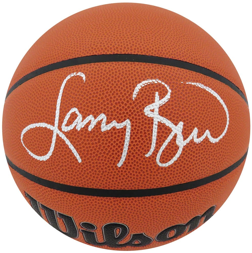 Larry Bird Signed Wilson NBA Basketball with Hologram Authentication: Larry Bird Signed Wilson NBA Basketball with Hologram Authentication This is an original Larry Bird signed Wilson Indoor/Outdoor NBA basketball, a must-have for any basketball enthusiast. The ball fea
