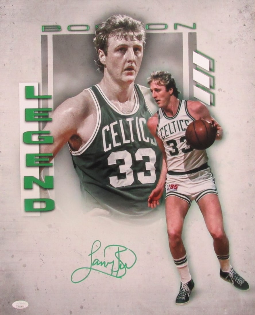 Larry Bird HOF Autographed 8x10 Photo Boston Celtics JSA Certified: Larry Bird HOF Autographed 8x10 Photo Boston Celtics JSA Certified This is a Larry Bird Hall of Fame Autographed 16x20 Photo from the Boston Celtics, a must-have for any basketball enthusiast. The pho
