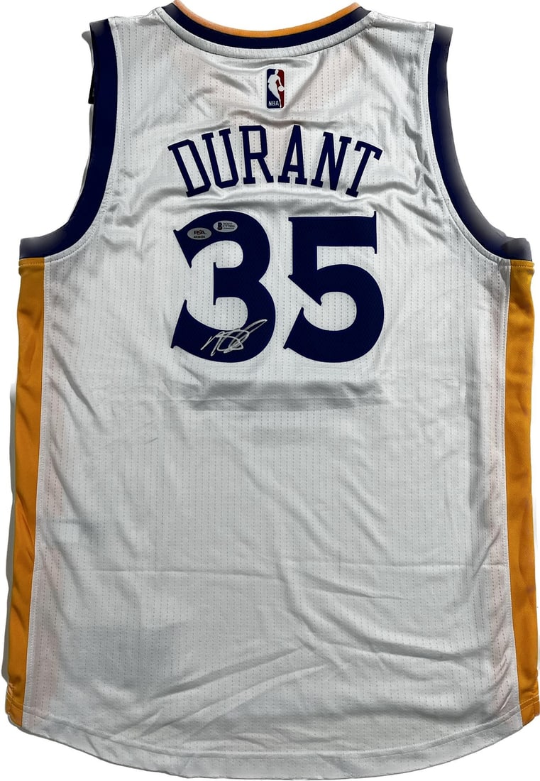 Autographed Kevin Durant Warriors stitched jersey BAS authenticated (1 of 3)