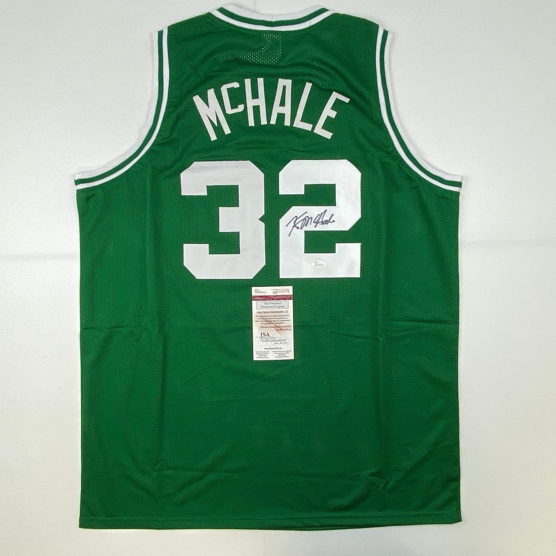 Kevin McHale signed Boston Celtics custom green jersey JSA COA (1 of 4)
