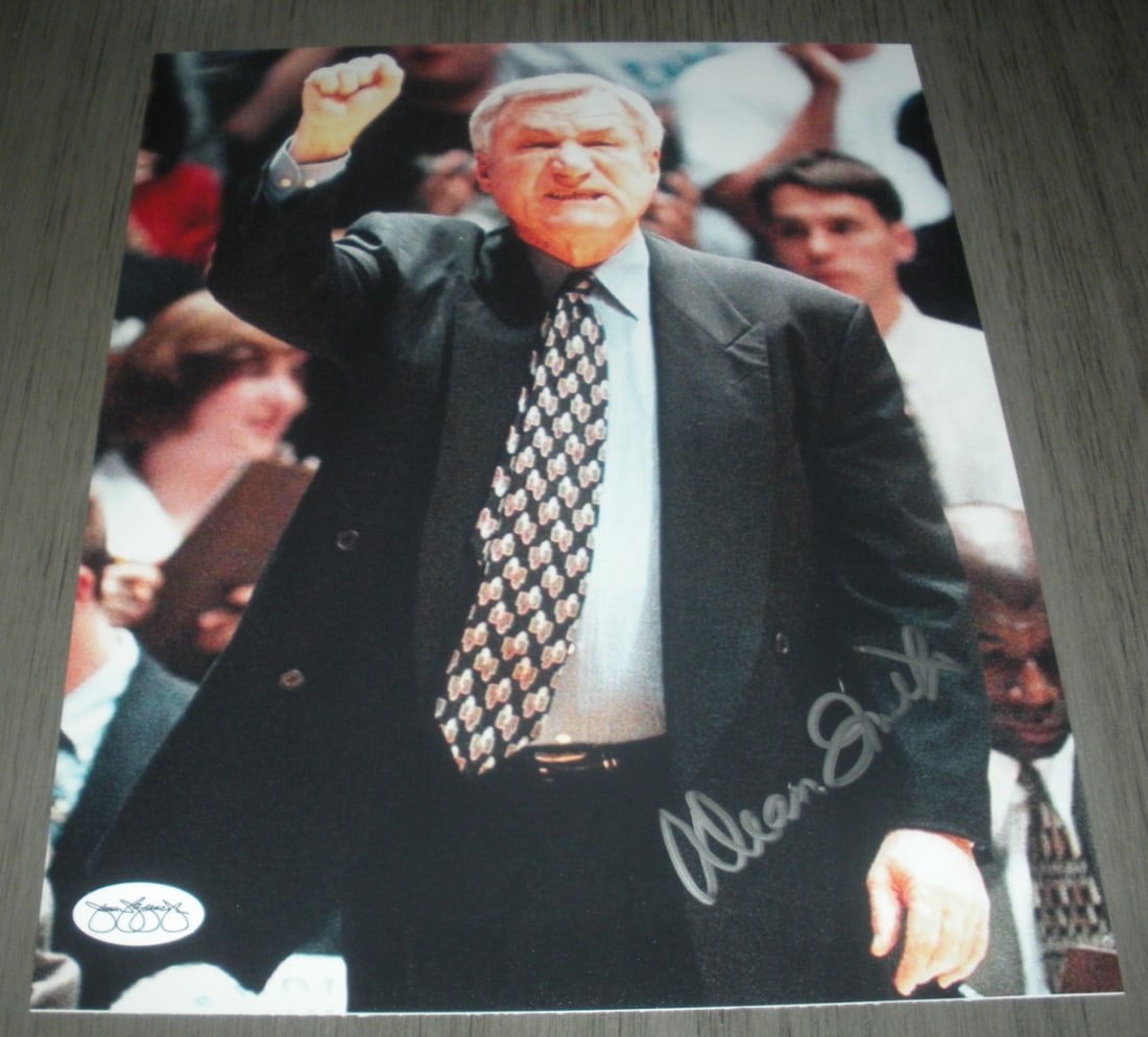 Dean Smith Signed 8x10 North Carolina Photo JSA COA Basketball Memorabilia (1 of 1)