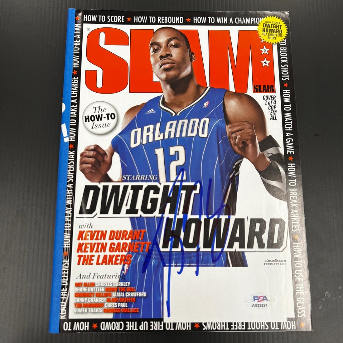 Dwight Howard Autographed Slam Magazine PSA/DNA Orlando Magic Original: Dwight Howard Autographed Slam Magazine PSA/DNA Orlando Magic Original This is an original Slam Magazine featuring the signature of basketball star Dwight Howard, known for his time with the Orlando M