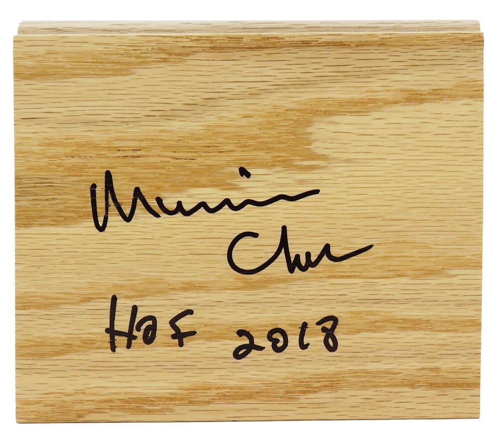 Maurice Cheeks Signed 5x6 Floor Piece HOF 18 Sports COA (1 of 1)