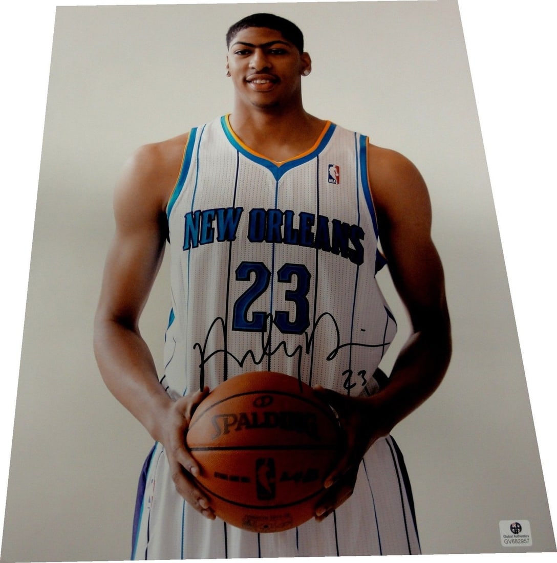Anthony Davis 11x14 Photo Signed New Orleans Hornets Global Authentication (1 of 2)