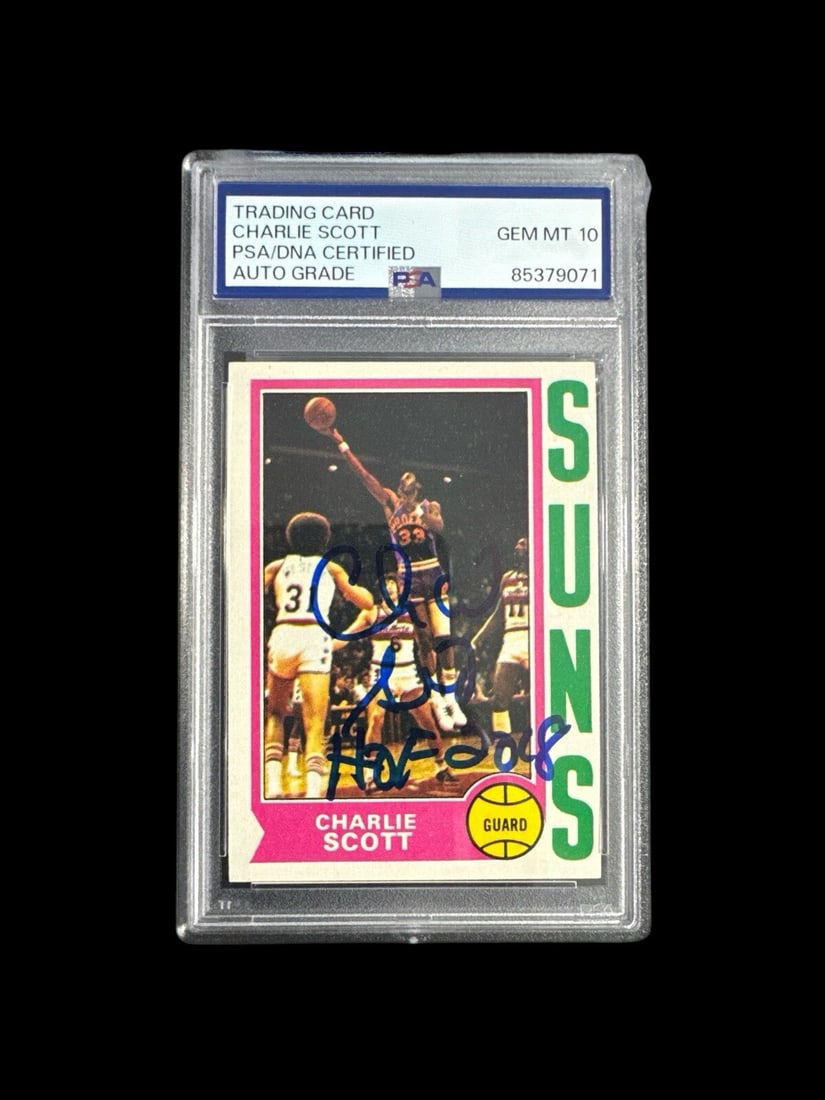 PSA Authenticated Charlie Scott 1974-75 Topps Suns Card #35 (1 of 1)