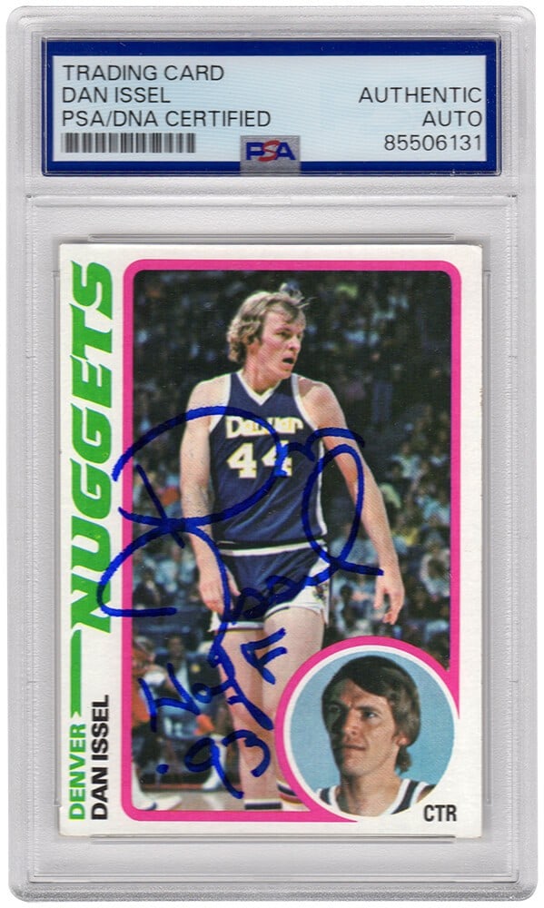 Dan Issel Signed 1978 Topps Basketball Card HOF'93 PSA Encapsulated (1 of 2)