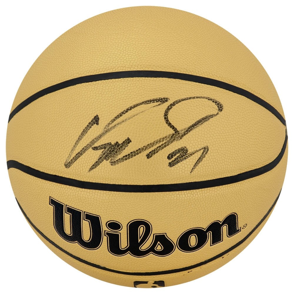 Dominique Wilkins Signed Wilson Gold NBA Basketball with COA (1 of 1)