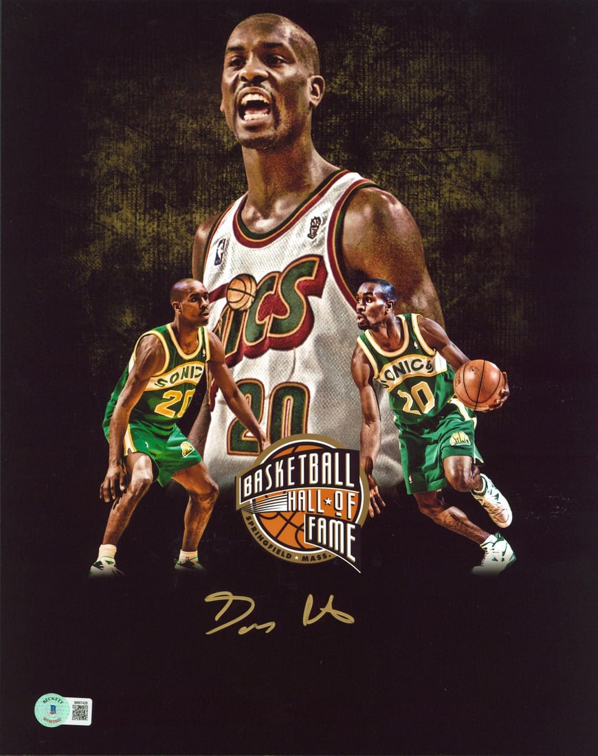 Gary Payton Signed 11x14 Seattle Supersonics Photo BAS Authenticated (1 of 1)