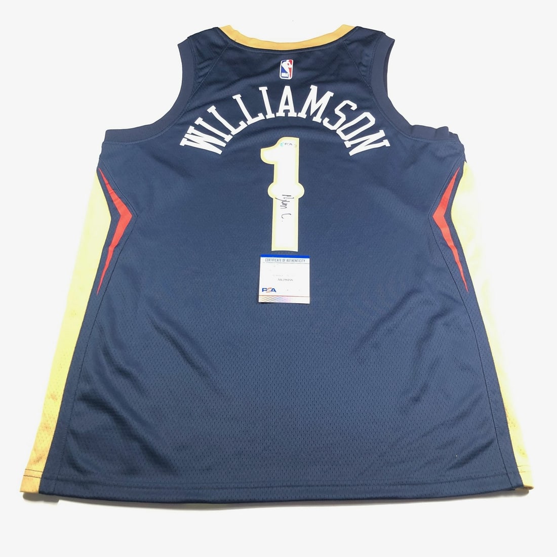Zion Williamson Autographed Jersey PSA/DNA New Orleans Pelicans (1 of 2)