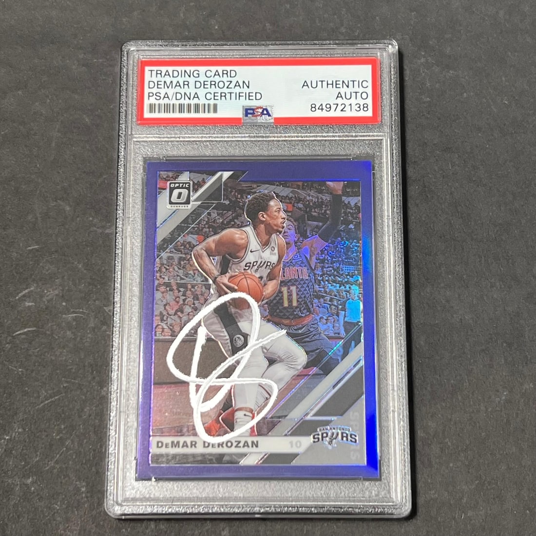 2019-2020 Panini Donruss Optic #127 DeMar DeRozan Signed Card PSA Authenticated: 2019-2020 Panini Donruss Optic #127 DeMar DeRozan Signed Card PSA Authenticated This listing features a 2019-2020 Panini Donruss Optic #127 basketball card signed by DeMar DeRozan, a prominent player 