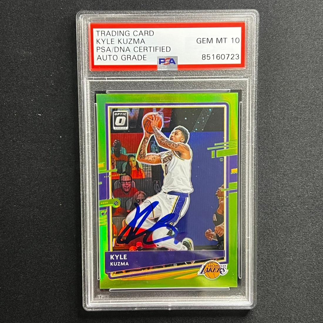 2020-21 Panini Donruss #8 Kyle Kuzma Signed Card PSA/DNA Lakers (1 of 2)