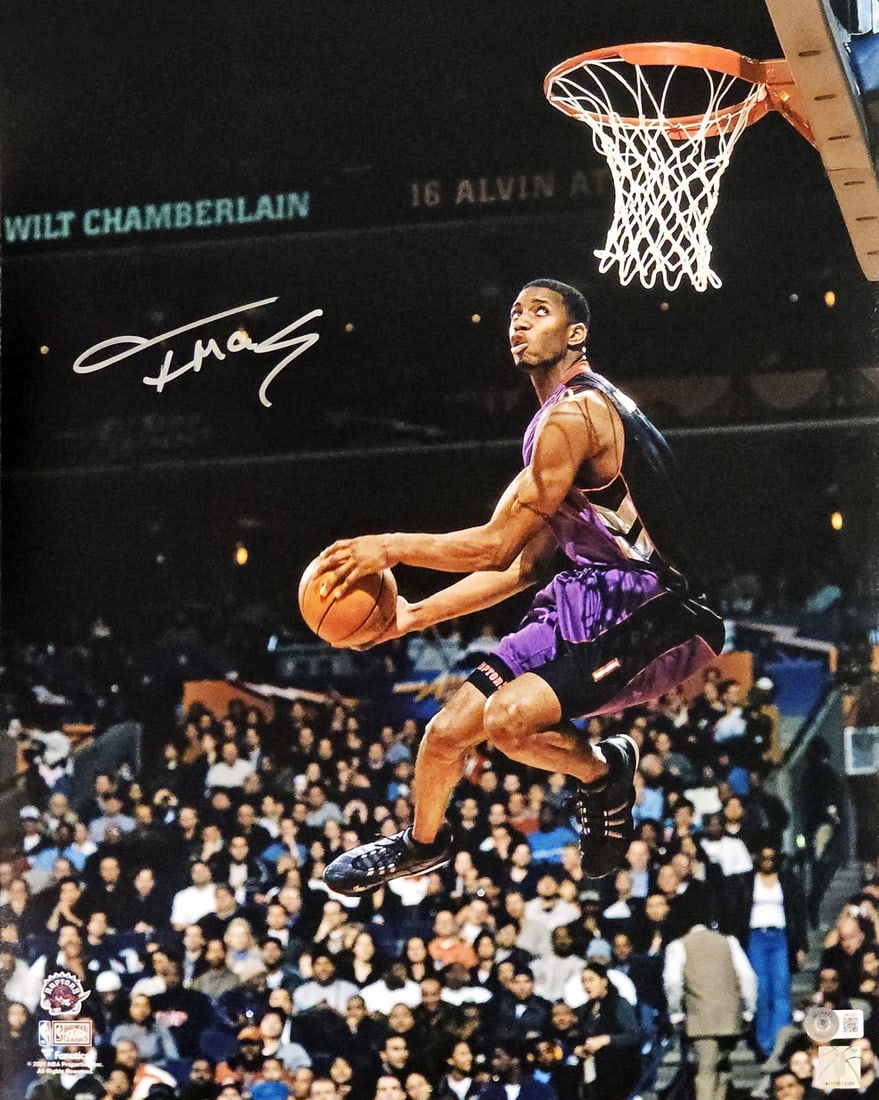 Autographed 16x20 Photo Tracy McGrady Toronto Raptors Beckett Authenticated (1 of 3)
