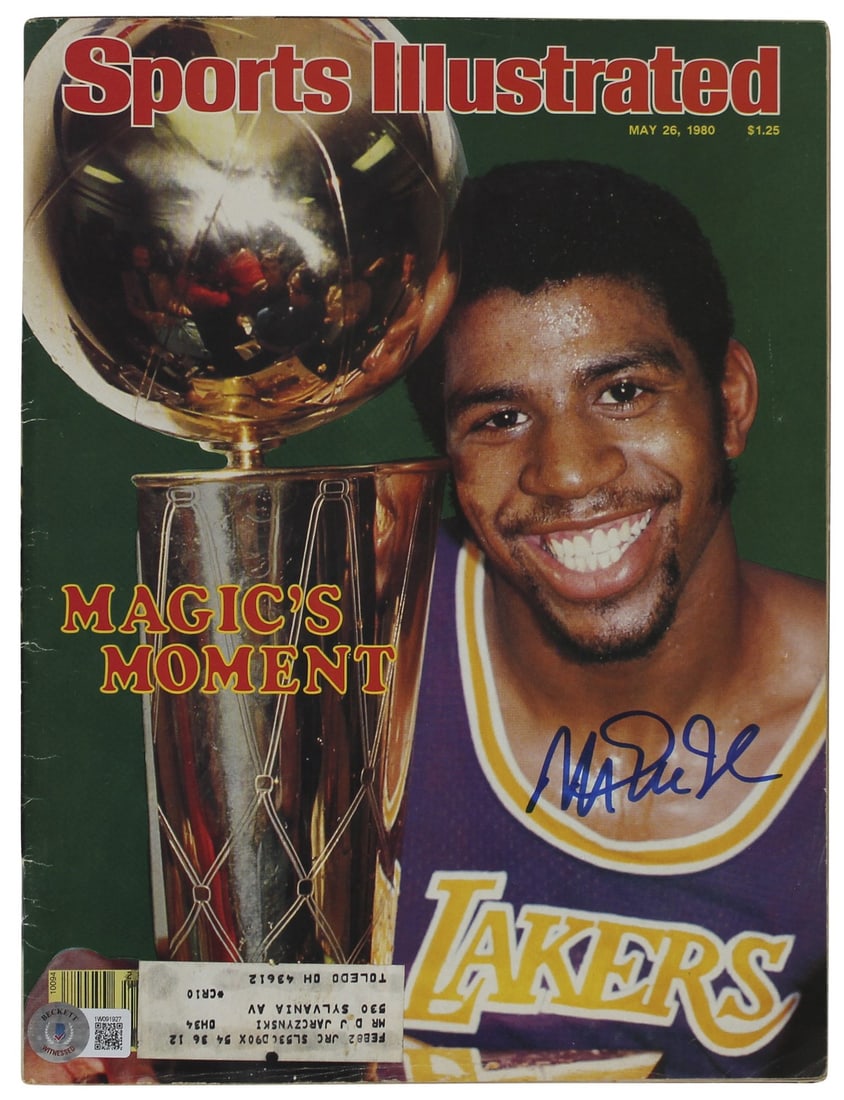 Magic Johnson Signed Sports Illustrated Magazine May 26 1980 BAS Authenticated Lakers (1 of 1)