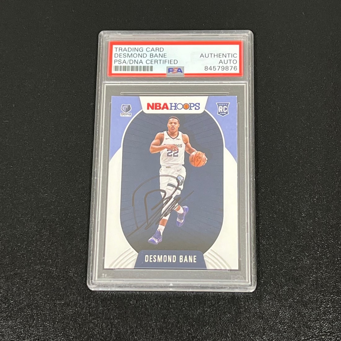 2020-21 NBA Hoops Desmond Bane Signed Rookie Card PSA Authentic (1 of 2)