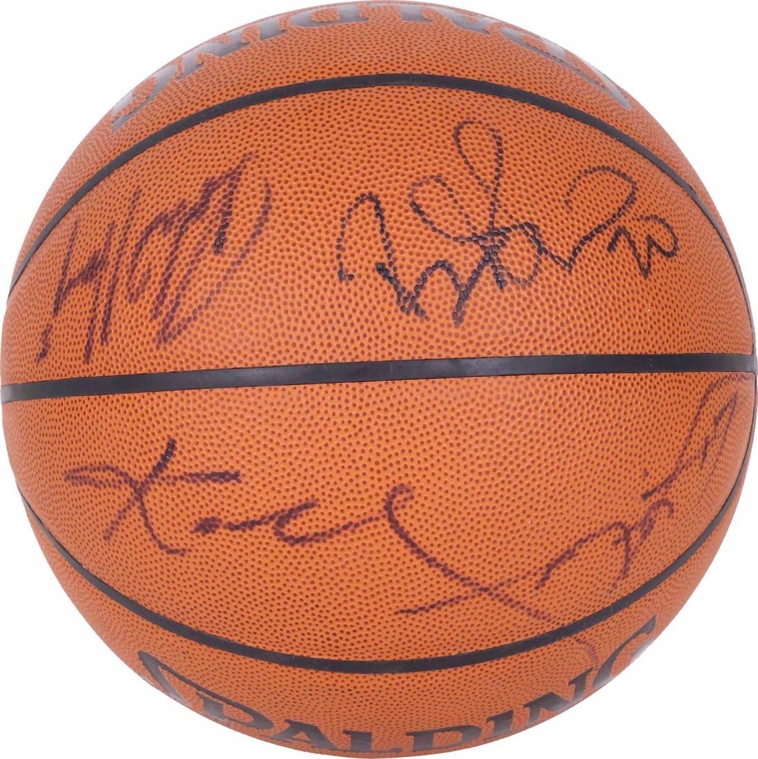 Kobe Bryant Signed 2002-03 Lakers Champs Basketball PSA LOA (1 of 8)