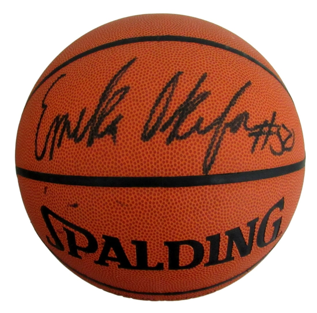 Emeka Okafor Autographed Charlotte Bobcats Basketball JSA Certified (1 of 4)
