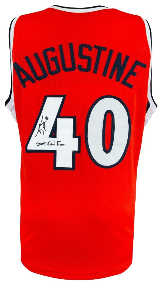 James Augustine Illinois Signed Orange Jersey With 2005 Final Four Inscription (1 of 2)