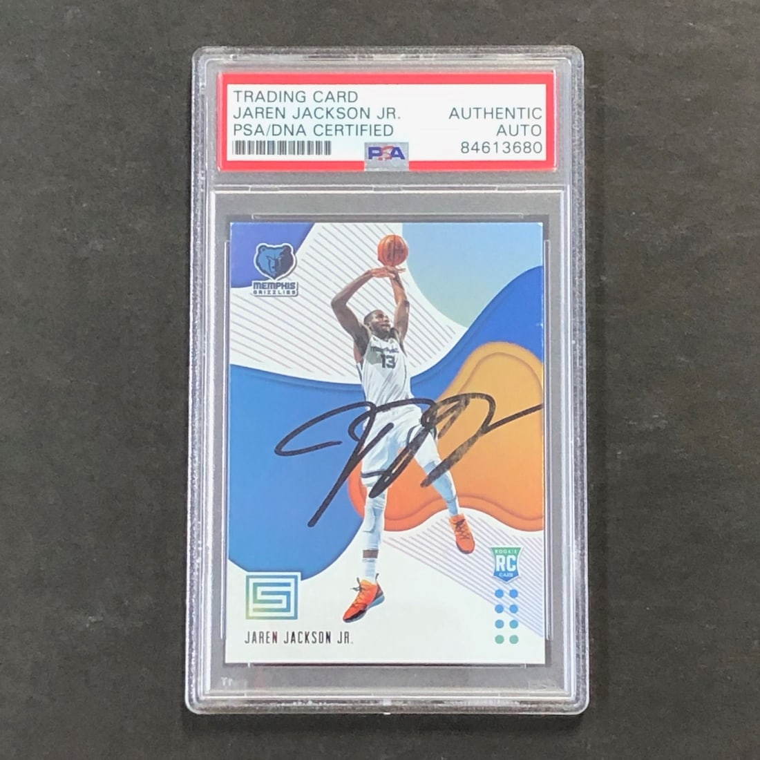 2018-19 Panini Status Jaren Jackson Jr. Autographed Card PSA Slabbed RC Grizzlies: 2018-19 Panini Status Jaren Jackson Jr. Autographed Card PSA Slabbed RC Grizzlies Up for sale is a 2018-19 Panini Status #4 basketball card featuring the signature of Jaren Jackson Jr., a player for t