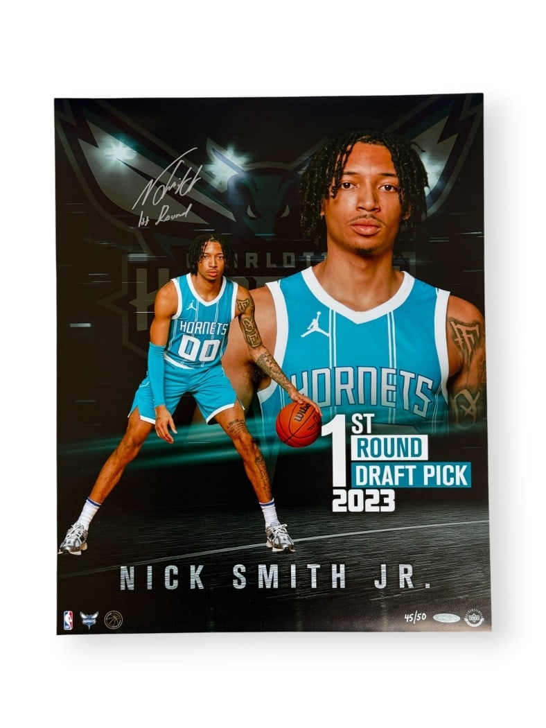 Nick Smith Jr. Autographed 16x20 Photo Charlotte Hornets UDA Authenticated (1 of 4)
