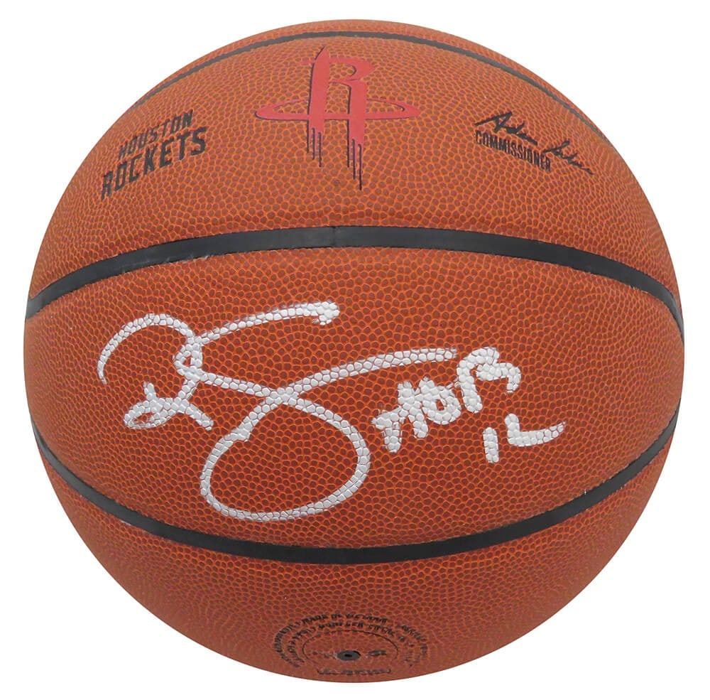 Ralph Sampson Signed Wilson Rockets Basketball HOF'12 with COA (1 of 1)