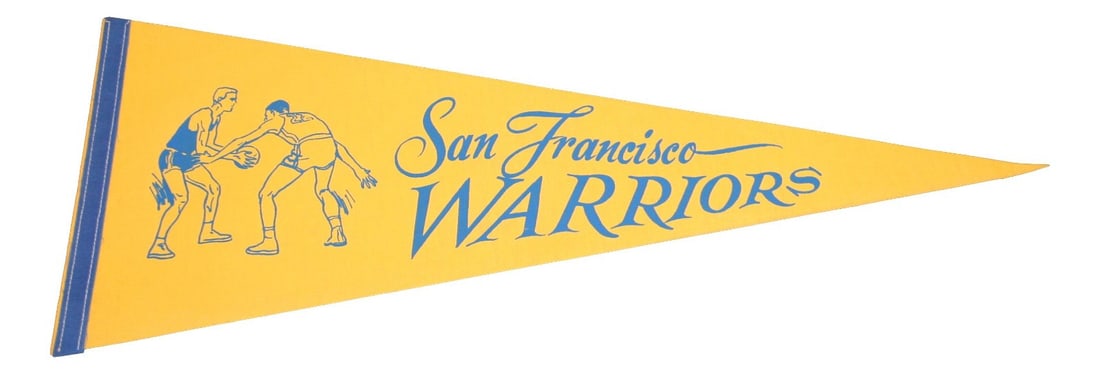 1960s Vintage San Francisco Warriors 30 Inch Pennant (1 of 4)