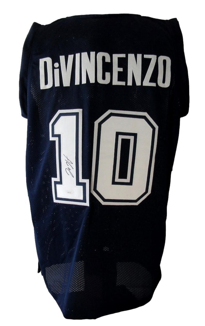 Villanova Navy Custom Basketball Jersey Signed by Donte DiVincenzo JSA (1 of 6)