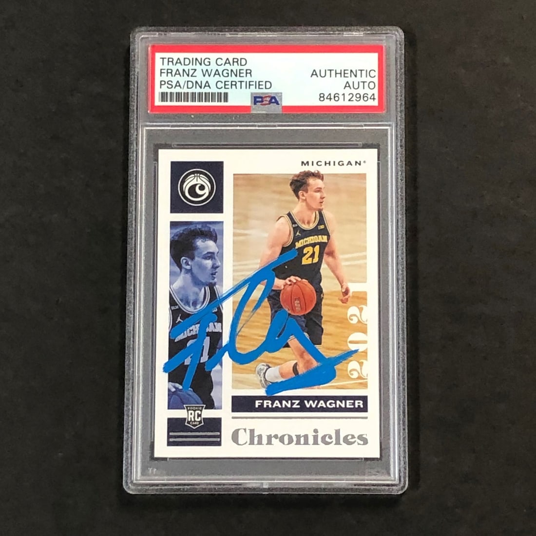2021 Chronicles Draft Picks Franz Wagner Signed Card PSA Authenticated (1 of 2)