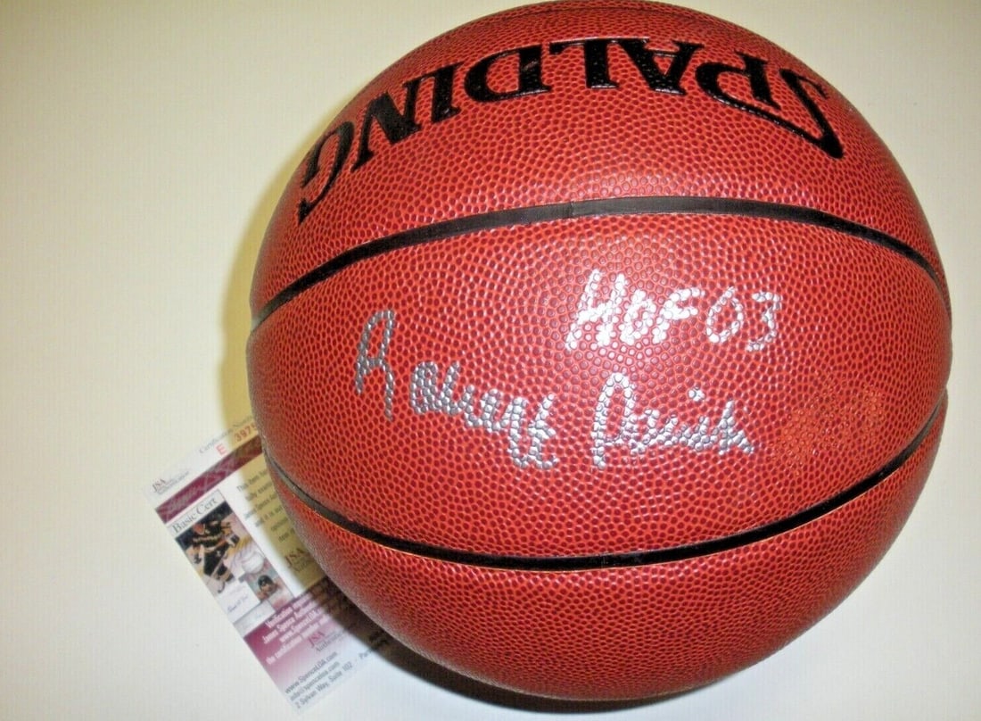 Signed Robert Parish Basketball with JSA COA Boston Celtics Hall of Fame 2003 (1 of 2)